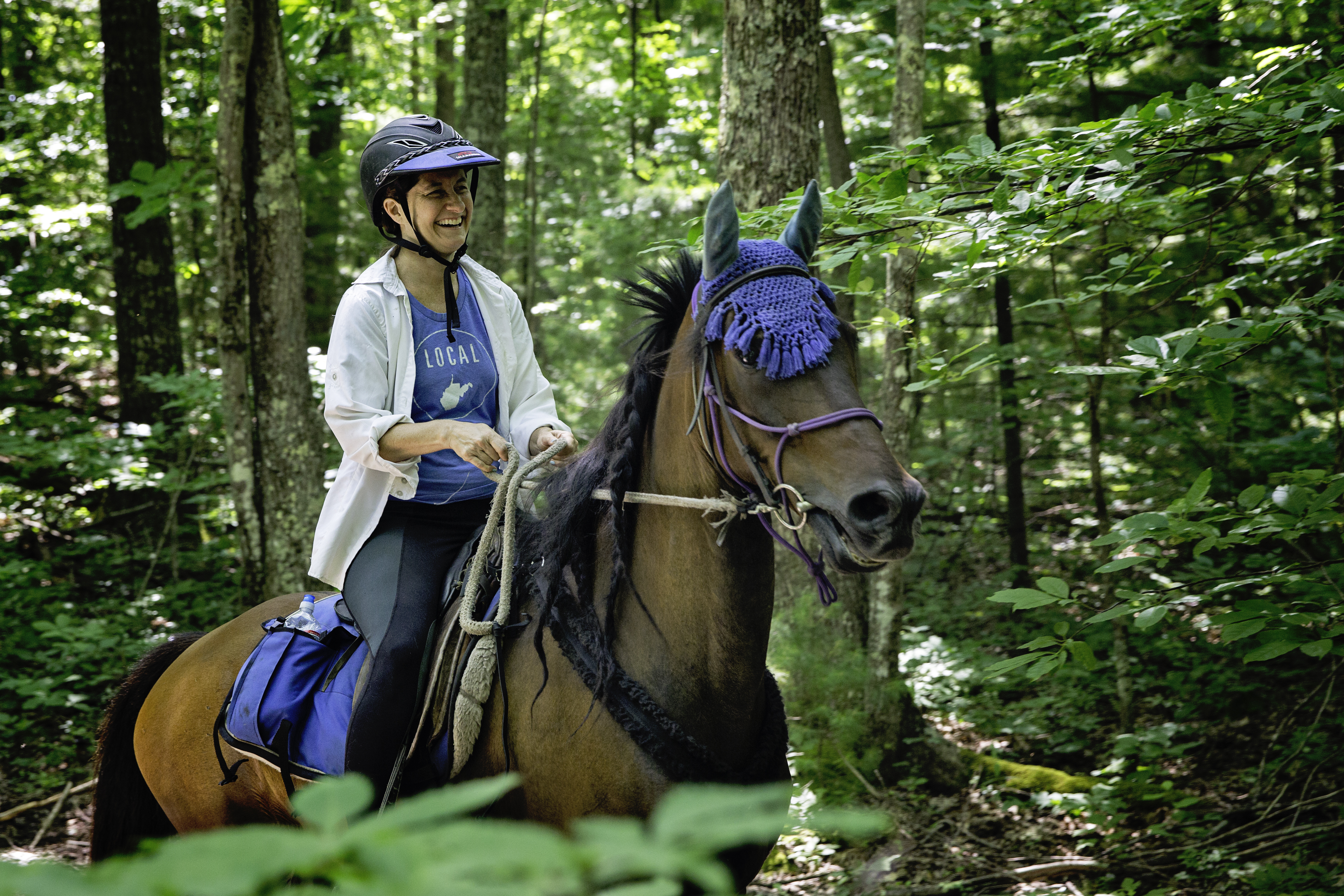 Horseback riding at Camp Creek State Park - Mercer County WV.