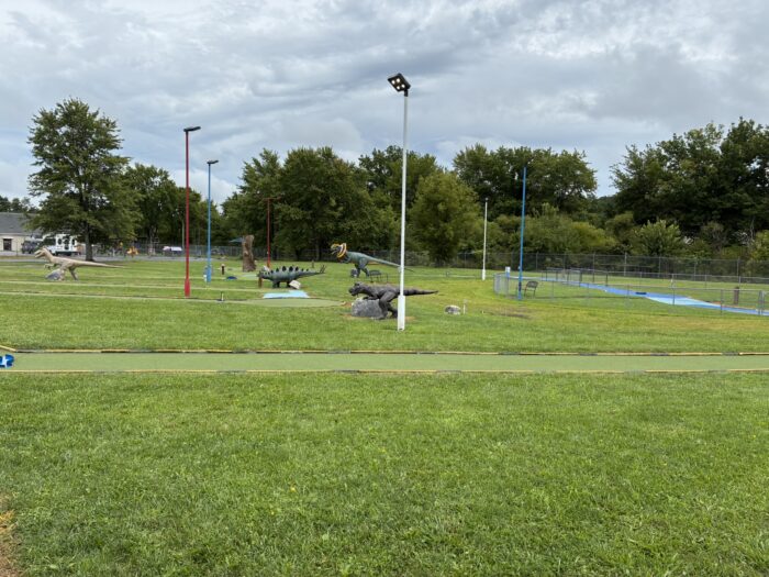 Princeton Mini Golf is a family-friendly 18-hole miniature golf course featuring larger-than-life dinosaurs along the way. Located in Princeton, West Virginia, the course offers an easy outdoor activity for families, groups and anyone up for a little friendly competition.